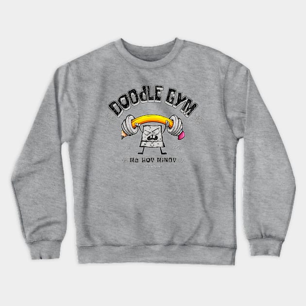 Doodle Gym Crewneck Sweatshirt by indiespiv